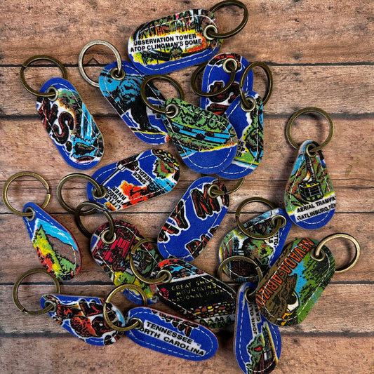 Reclaimed Pennant Flag Keychain